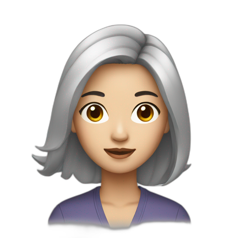 Asian woman is sad | AI Emoji Generator