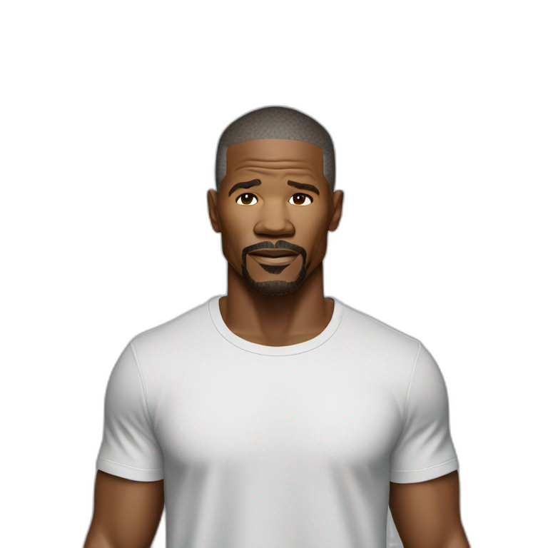 actor Jamie Foxx wearing suit | AI Emoji Generator