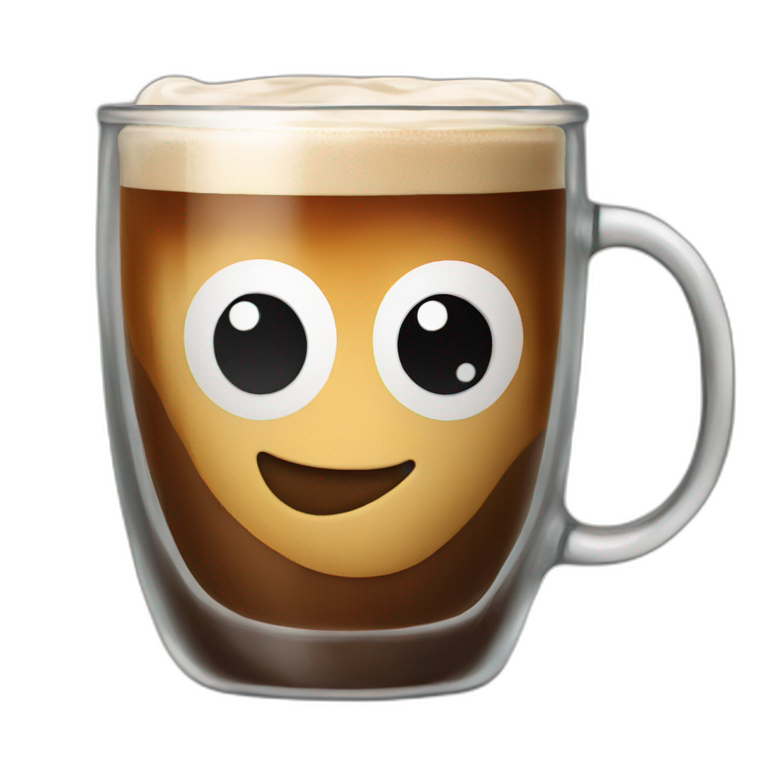 glass coffee mug | AI Emoji Generator