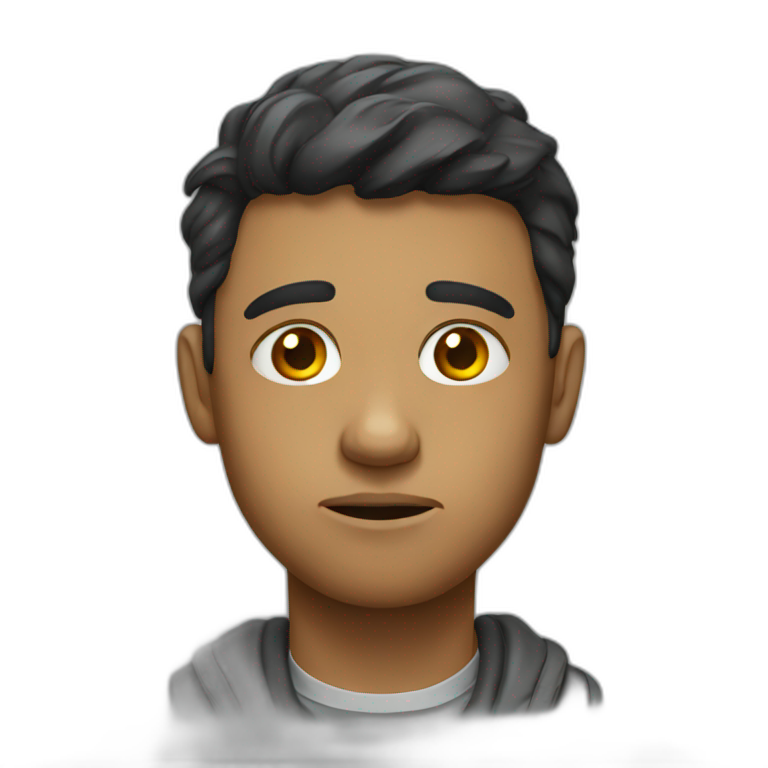 Sad student | AI Emoji Generator