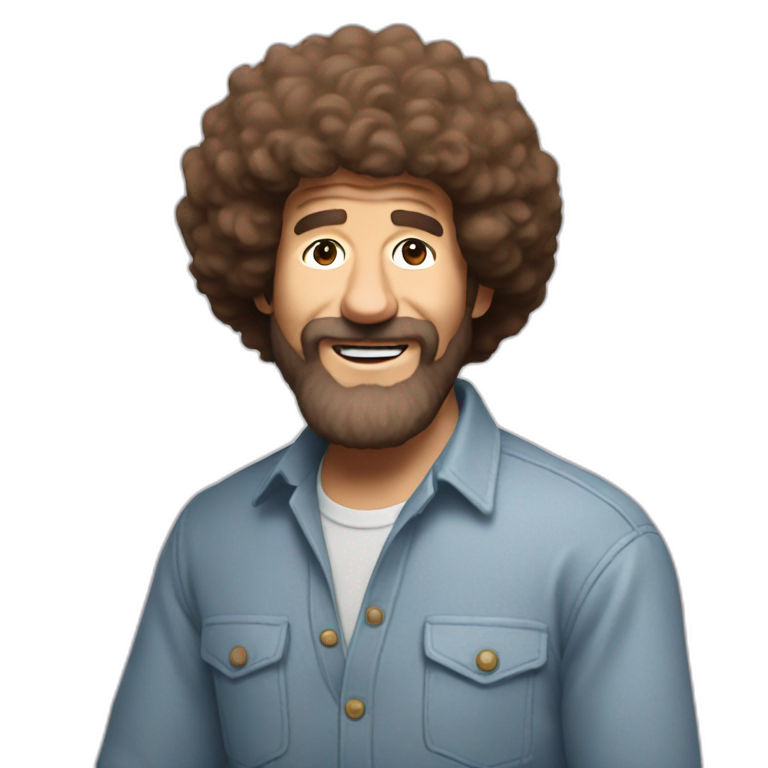 Bob ross | AI Emoji Generator