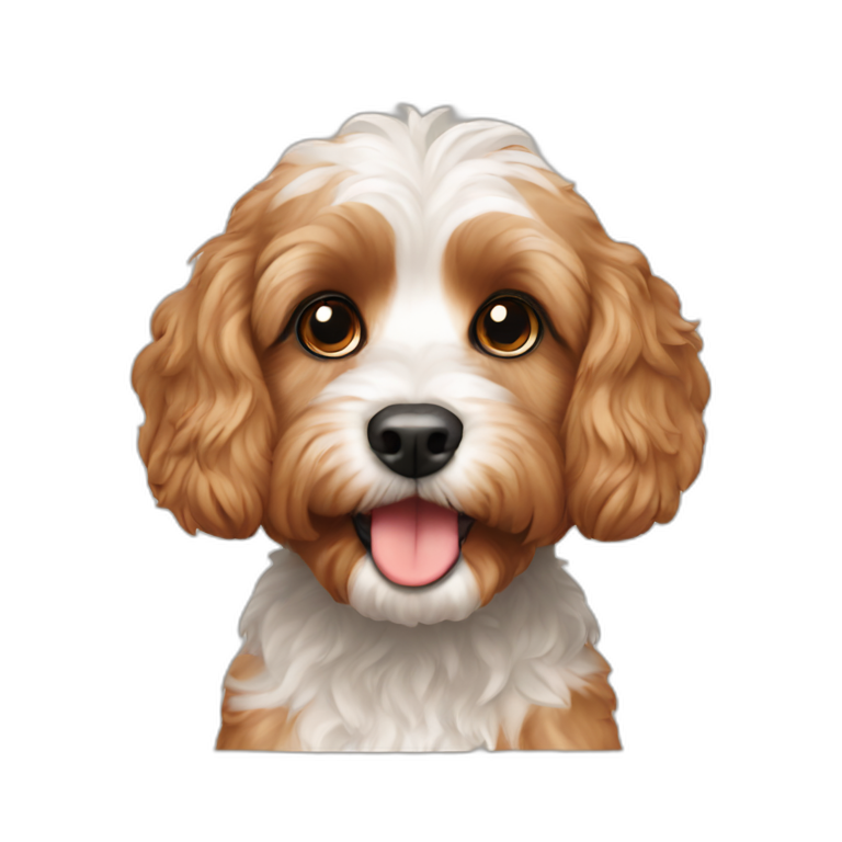 cavoodle tongue out | AI Emoji Generator