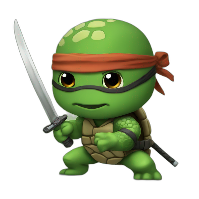 ninja turtle face | AI Emoji Generator