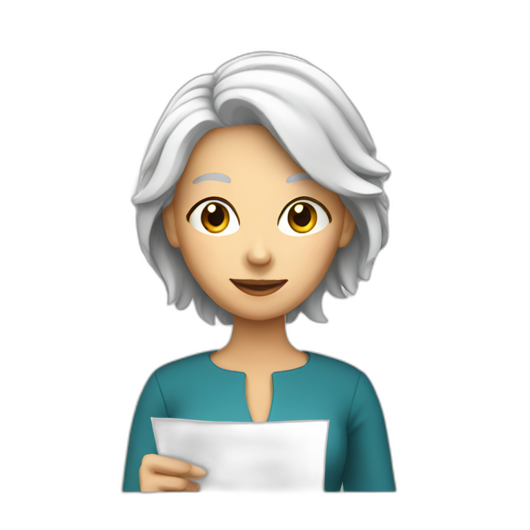 two white women filling paperwork | AI Emoji Generator