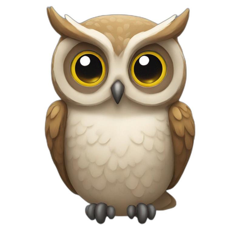 Black owl | AI Emoji Generator