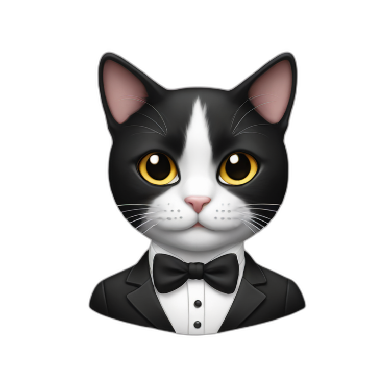 tuxedo cat | AI Emoji Generator