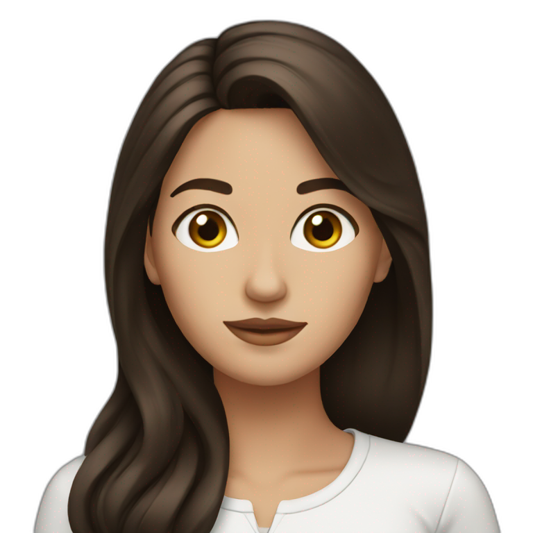 Brunette man laptop | AI Emoji Generator