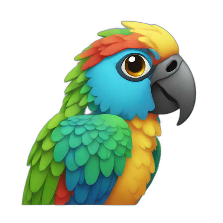 fast parrot | AI Emoji Generator