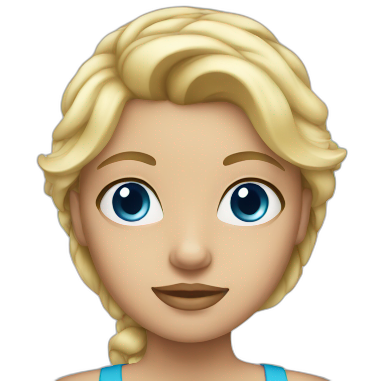 Blonde Shirt Blue Eyes Ai Emoji Generator 