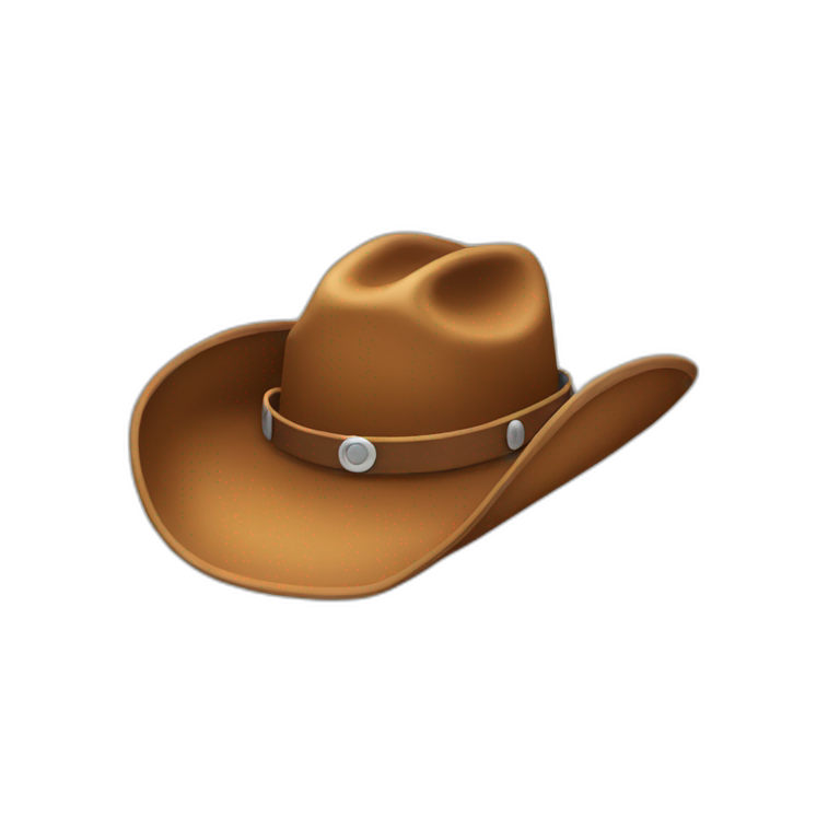 star eye smiley with cowboy hat | AI Emoji Generator