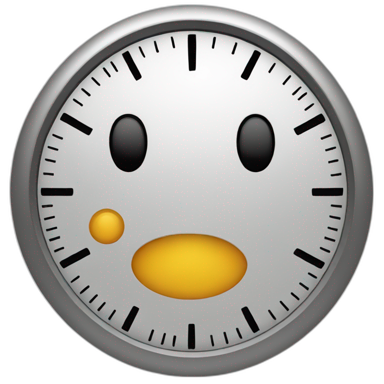 timer clock igloo shape | AI Emoji Generator