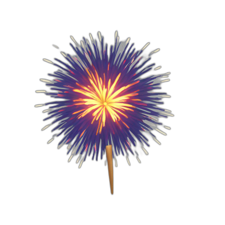 happy new 2024 fireworks AI Emoji Generator