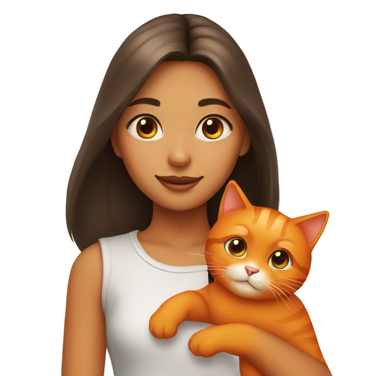 cat and girl | AI Emoji Generator