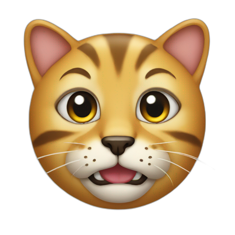 Shh I'm mewing | AI Emoji Generator