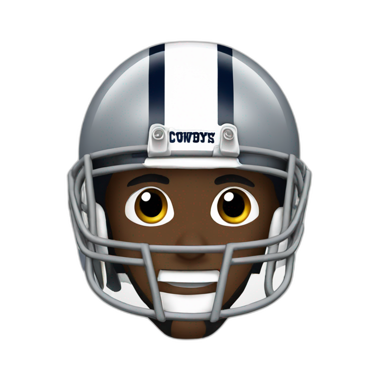 Dallas cowboys best sale helmet emoji