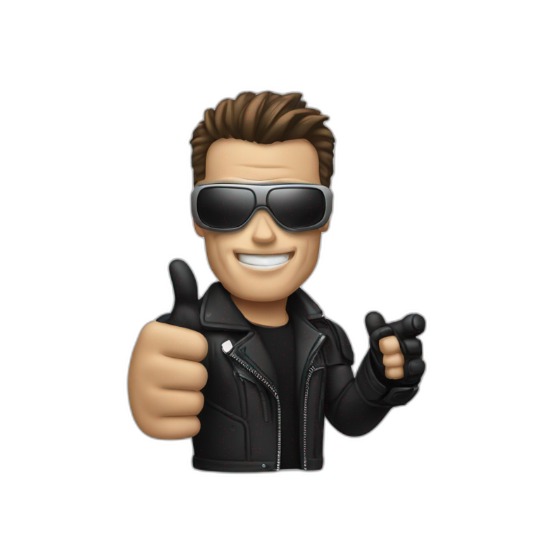 terminator Thumb up | AI Emoji Generator