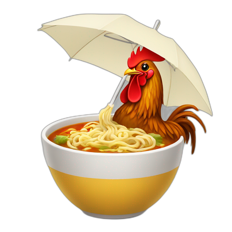 chicken noodle soup | AI Emoji Generator