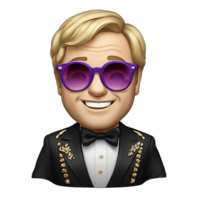 Elton John | AI Emoji Generator