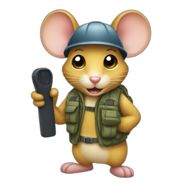 mouse holding wine  AI Emoji Generator