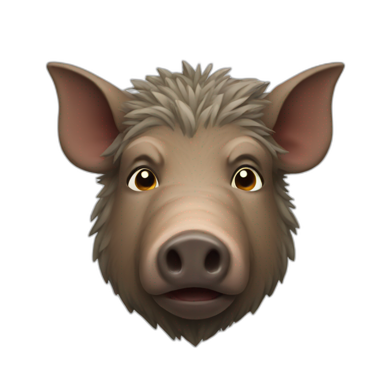 Smirking boar with sunglasses | AI Emoji Generator