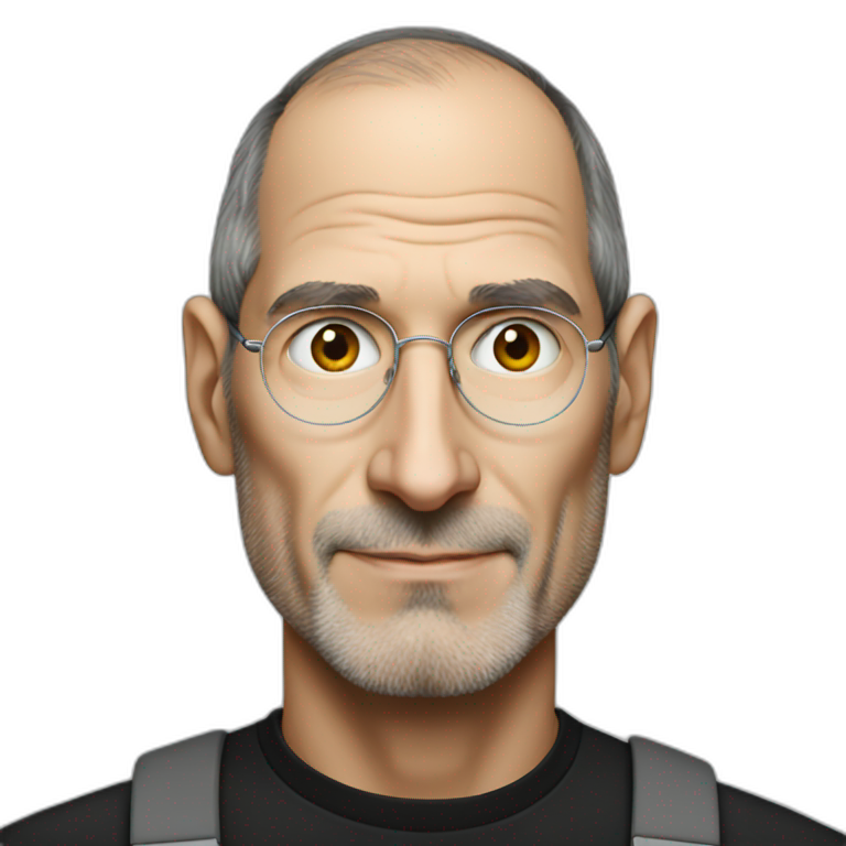 Steve Jobs And Computer Ai Emoji Generator 5146