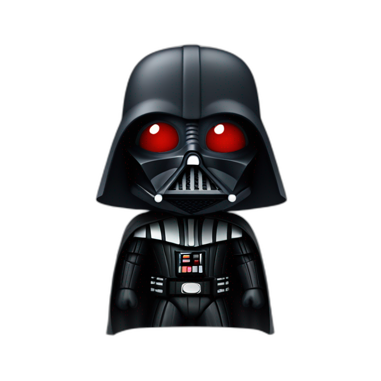 Darth vader with red laser saber | AI Emoji Generator