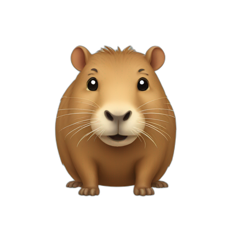 Capybara star eyes | AI Emoji Generator