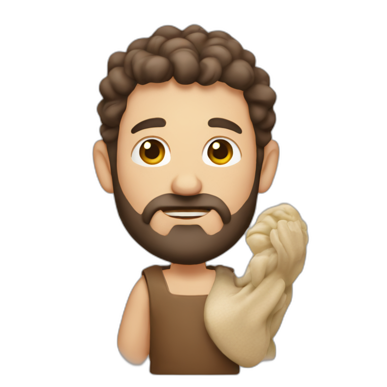 st-bartholomew-holding-his-skin | AI Emoji Generator