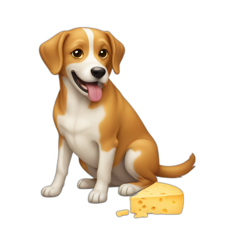 Mouse eating cheese | AI Emoji Generator