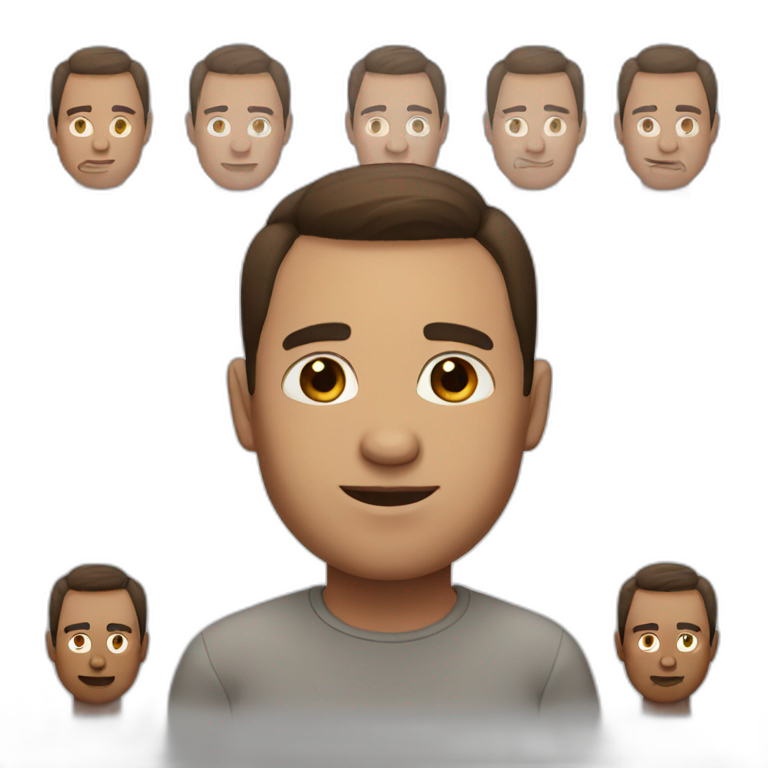 Chad face  AI Emoji Generator