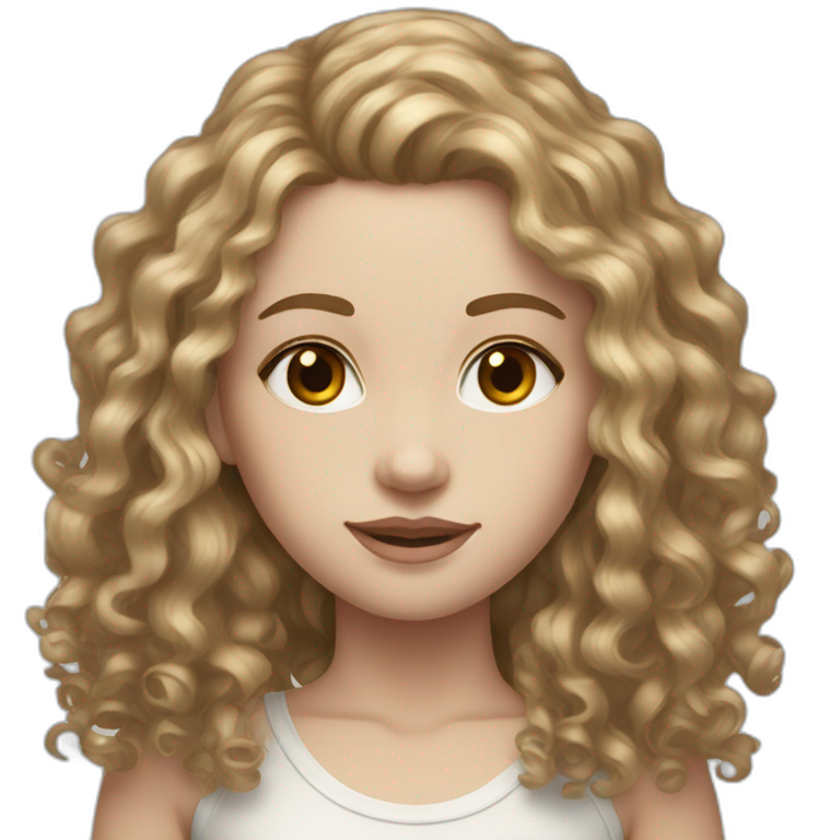 Sallow Skin Long Curly Dark Blonde Hair Brown Small Eyes Big Lips 