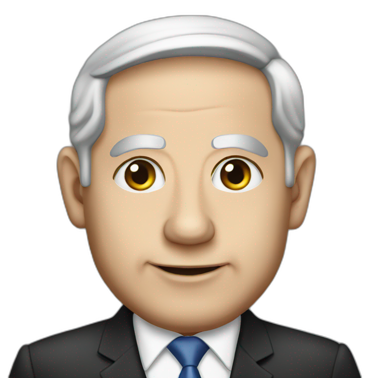 benjamin netanyahu, wearing yarmulke | AI Emoji Generator