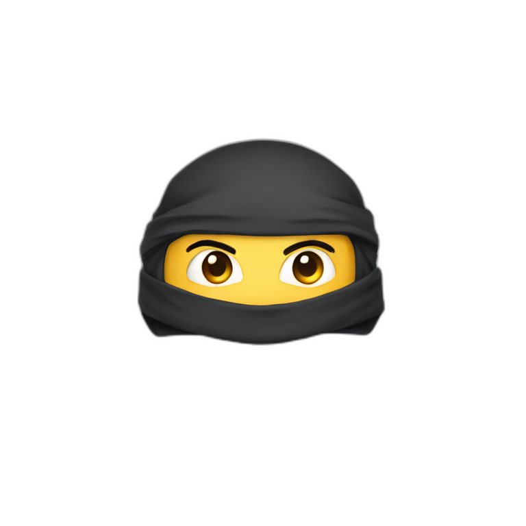 bombero ninja face | AI Emoji Generator