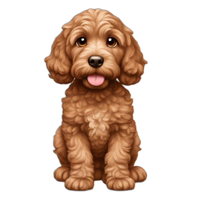 reddish-goldendoodle-puppy | AI Emoji Generator