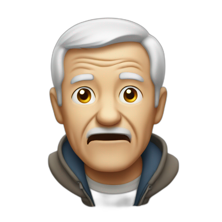 old man yelling at cloudflare | AI Emoji Generator