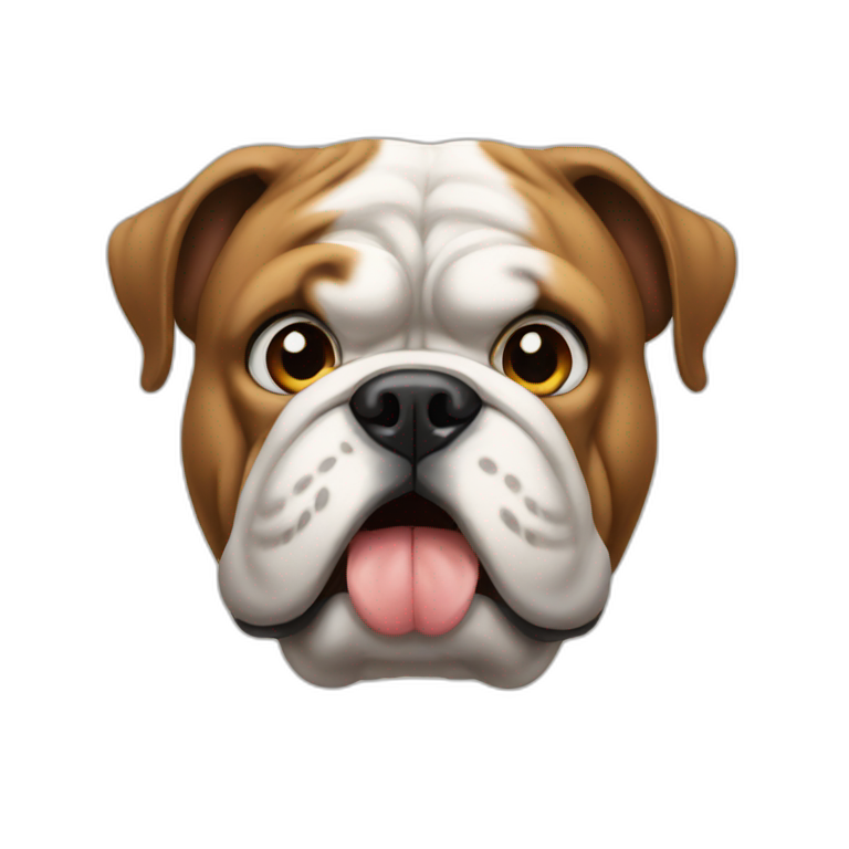 Bulldog With a hat | AI Emoji Generator