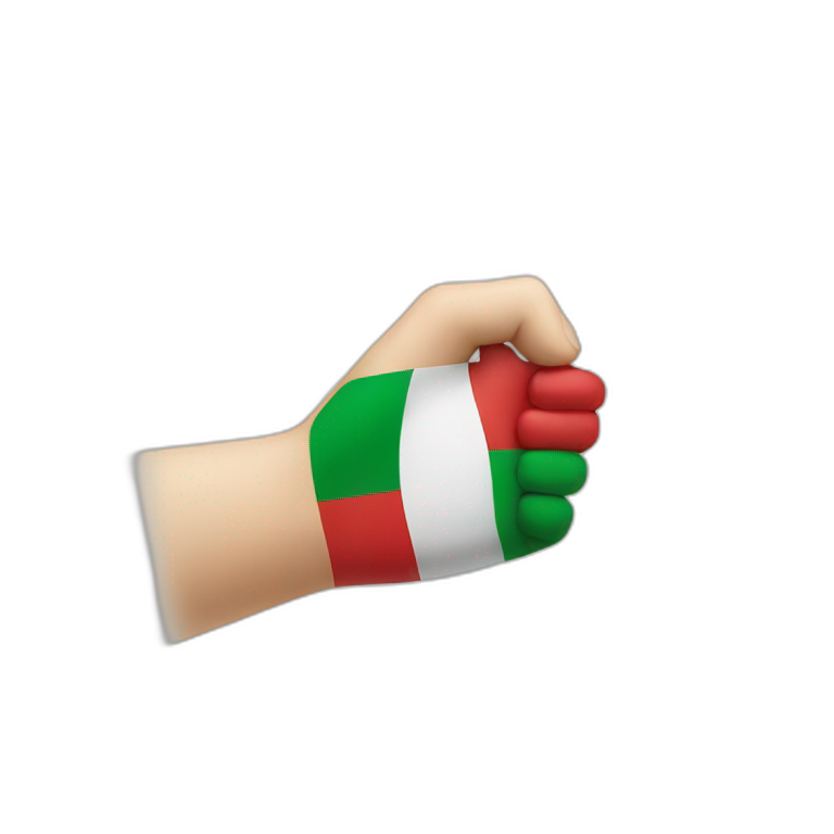 italian flag but pink | AI Emoji Generator