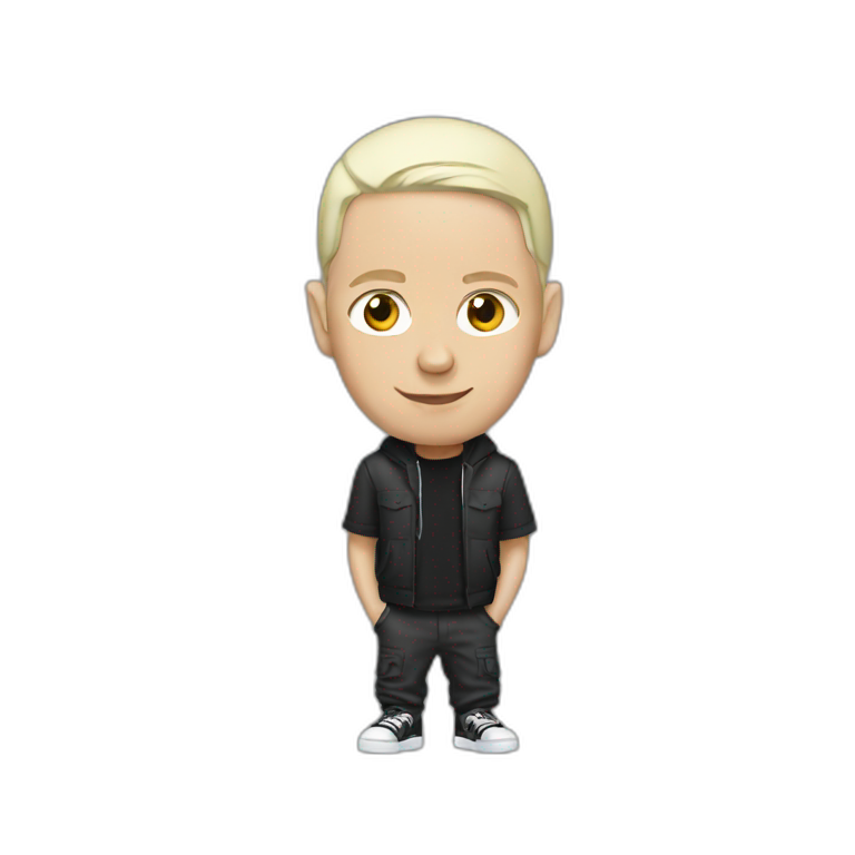 Eminem petting cat | AI Emoji Generator