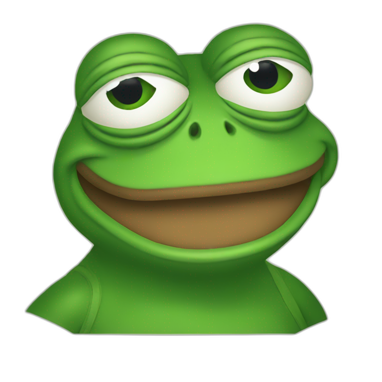 pepe frog with glass angry | AI Emoji Generator