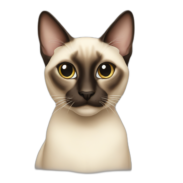 lazy Siamese cat | AI Emoji Generator