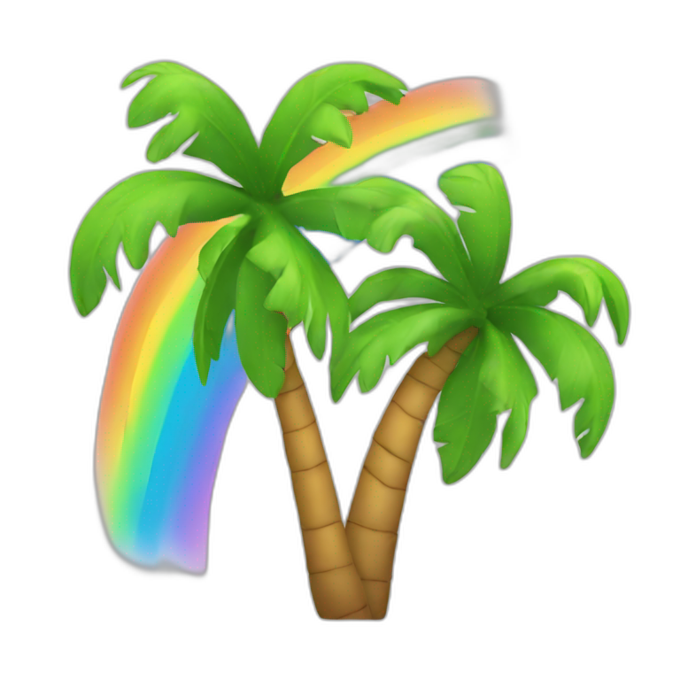 sand island with palm tree | AI Emoji Generator