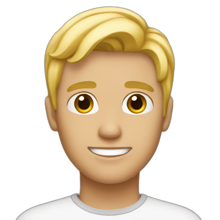 man curly hair blond | AI Emoji Generator