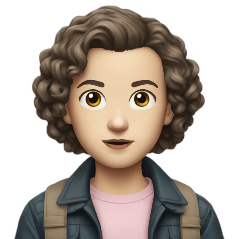 Eleven stranger things | AI Emoji Generator