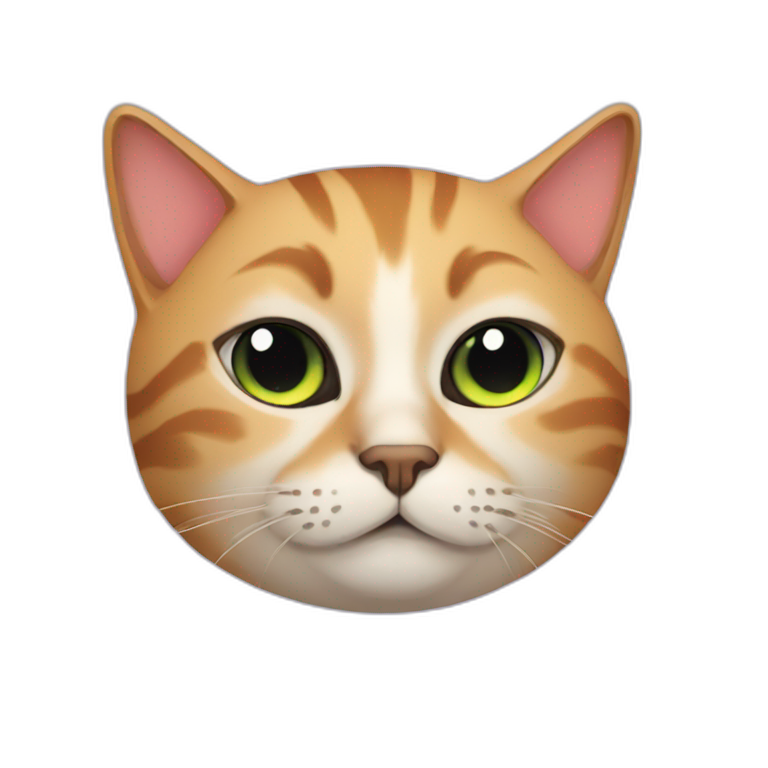 Lazy black cat | AI Emoji Generator