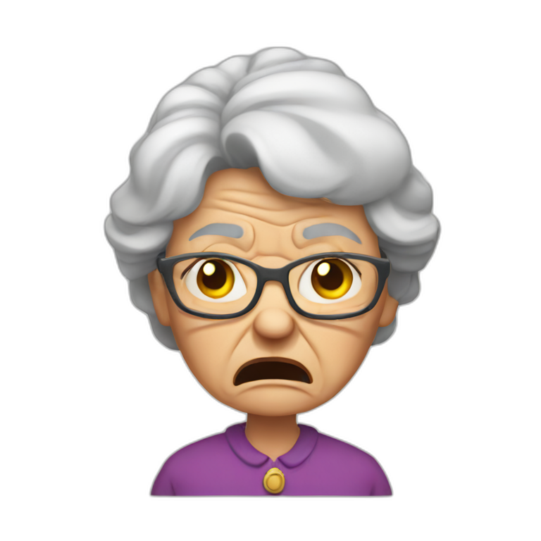 grouchy angry grumpy dave ramsey | AI Emoji Generator