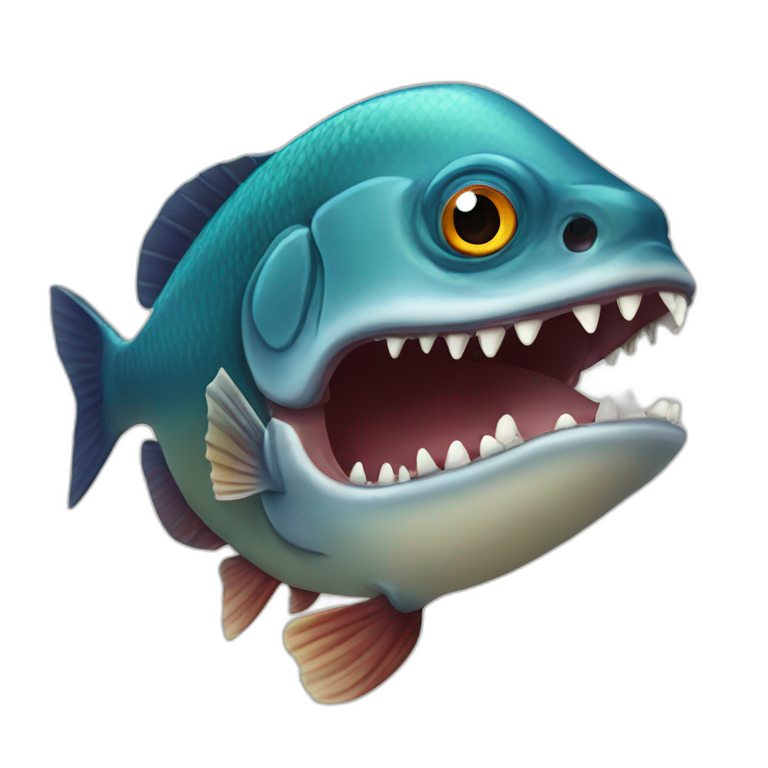 Piranha Koi | AI Emoji Generator