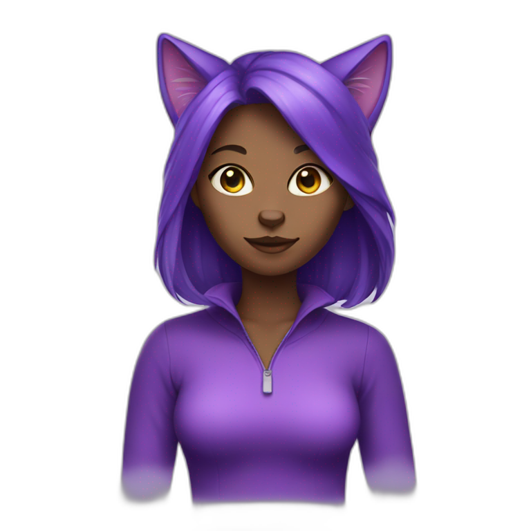 purple cat | AI Emoji Generator