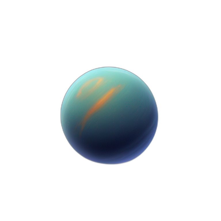 Exoplanet orbiting a sun | AI Emoji Generator