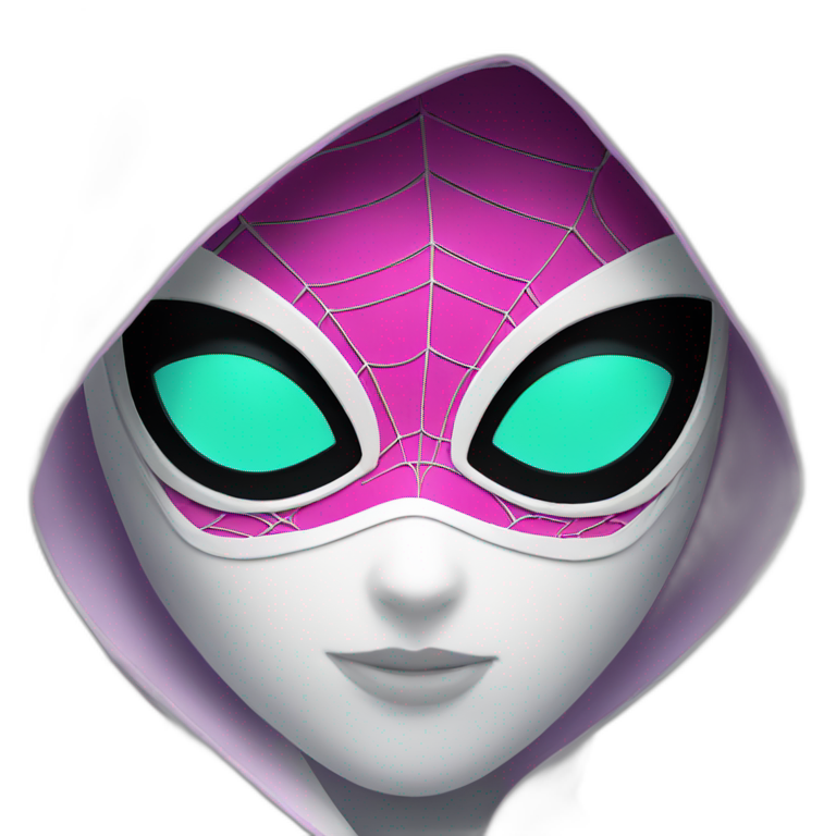 Spider-Gwen with mask | AI Emoji Generator