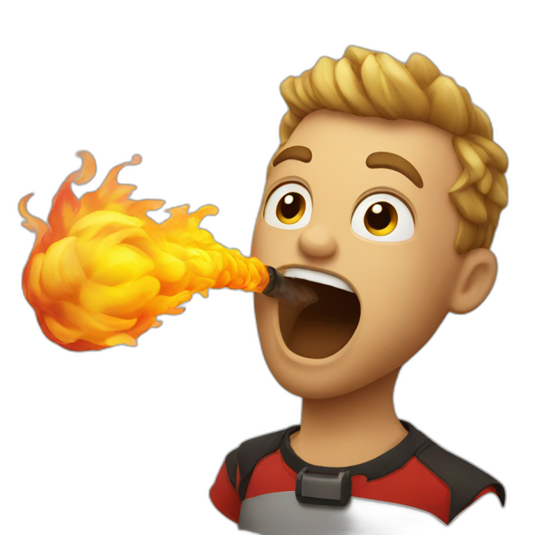 fire breather | AI Emoji Generator